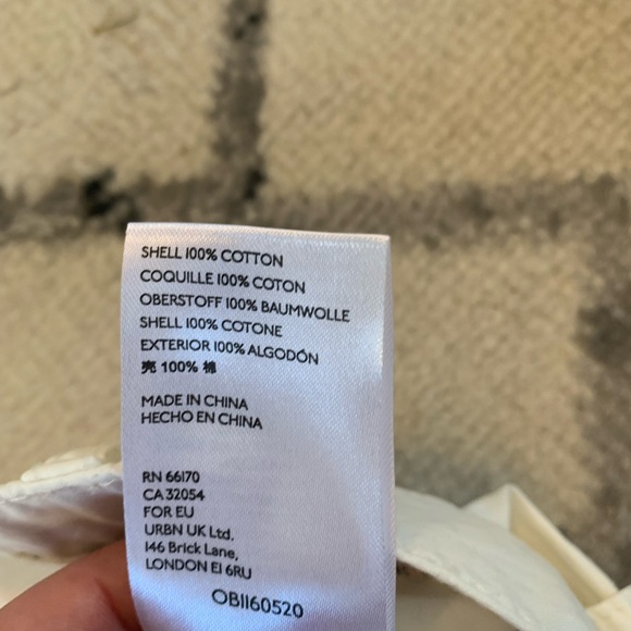 Maeve by Anthropologie White high weisted Cargo Utility Pants size 8 - Picture 5 of 10